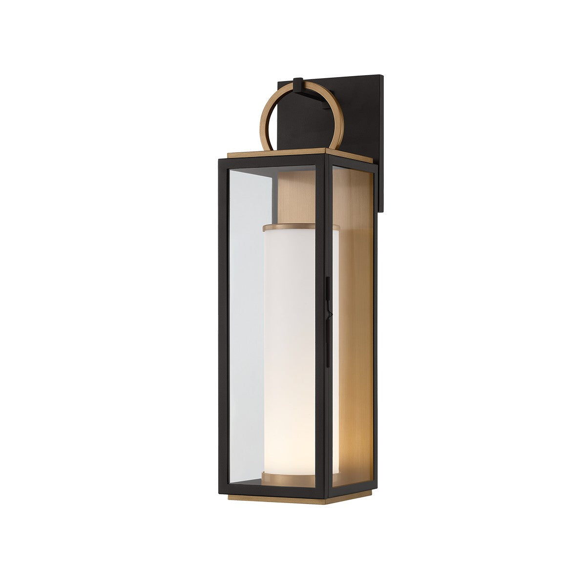 Troy Lighting Canada - B6723-PBR/TBK - LED Wall Sconce - Gareth - Patina Brass/Textured Black