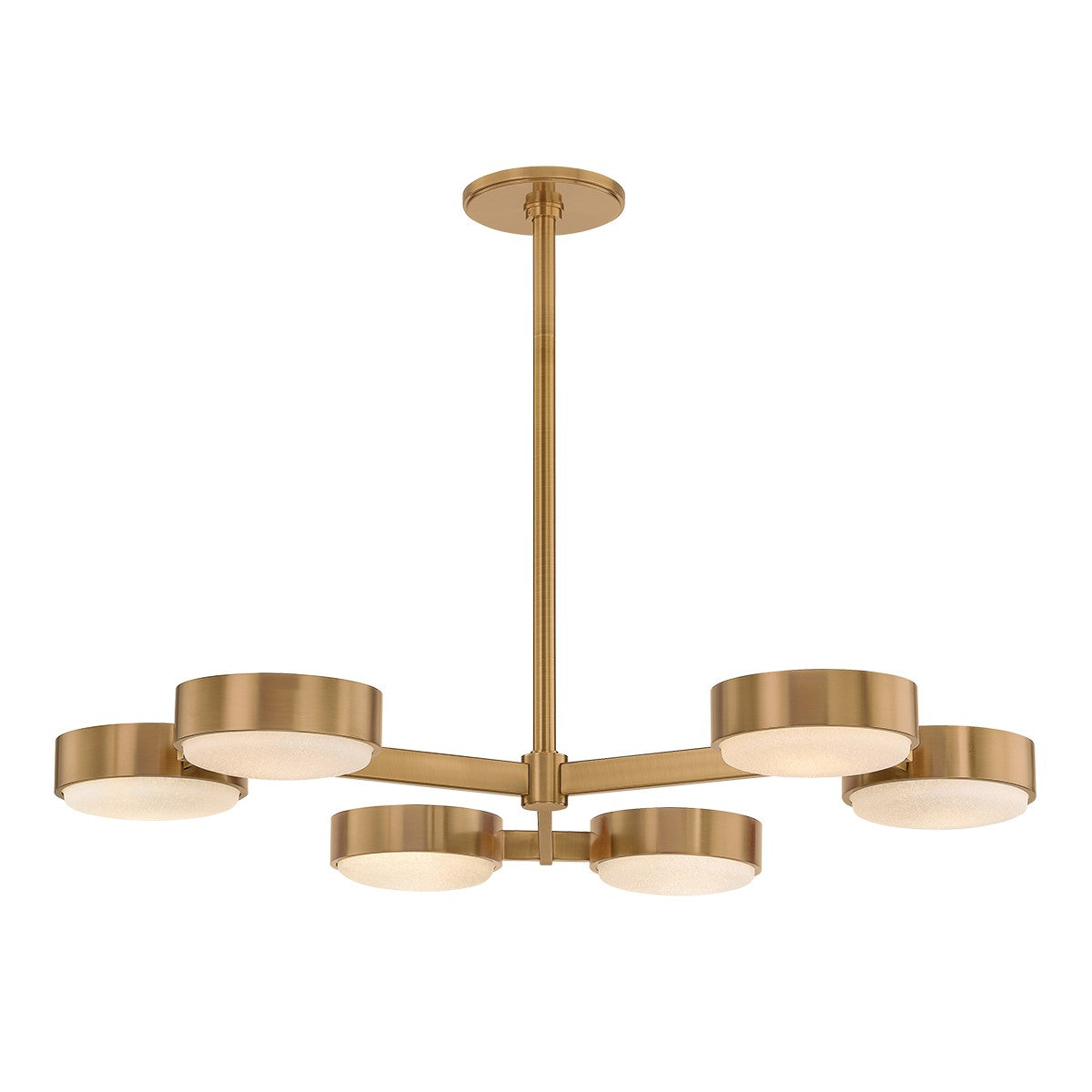 Troy Lighting Canada - C1340-PBR - Six Light Semi Flush Mount - Rory - Patina Brass