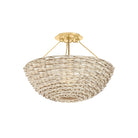 Troy Lighting Canada - C3318-VGL - One Light Semi Flush Mount - Campo - Vintage Gold Leaf