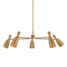 Troy Lighting Canada - F4050-PBR - LED Chandelier - Spade - Patina Brass