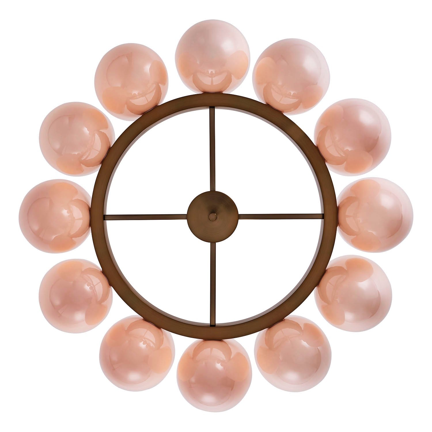 Kalco - 524356WB - 12 Light Chandelier - COCOON - Winter Brass