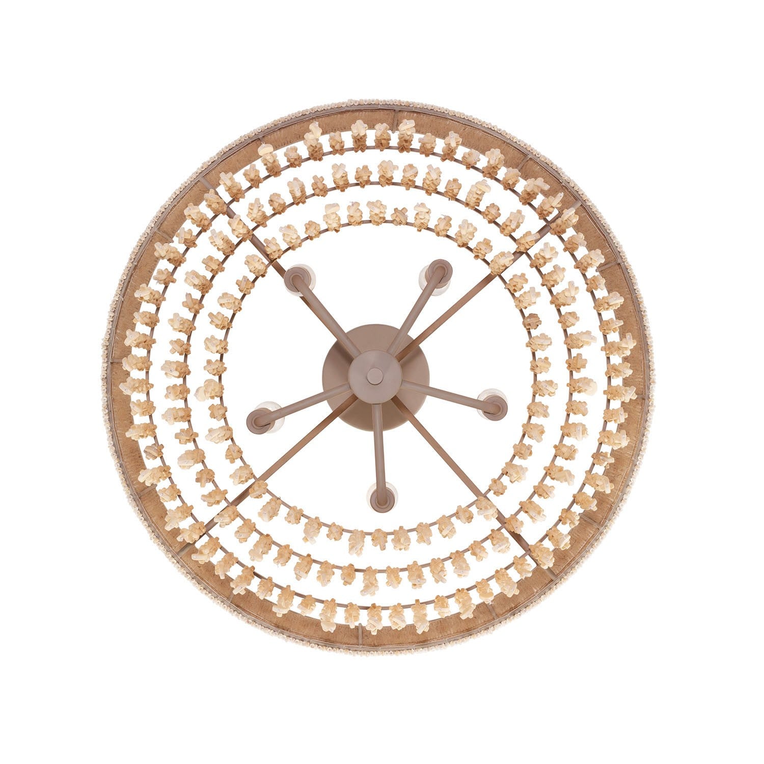 Kalco - 524845JT - Five Light Semi Flush Mount - NATURALE - Jute