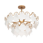 Kalco - 525145MG - Four Light Semi Flush Mount - MANTA - Modern Gold