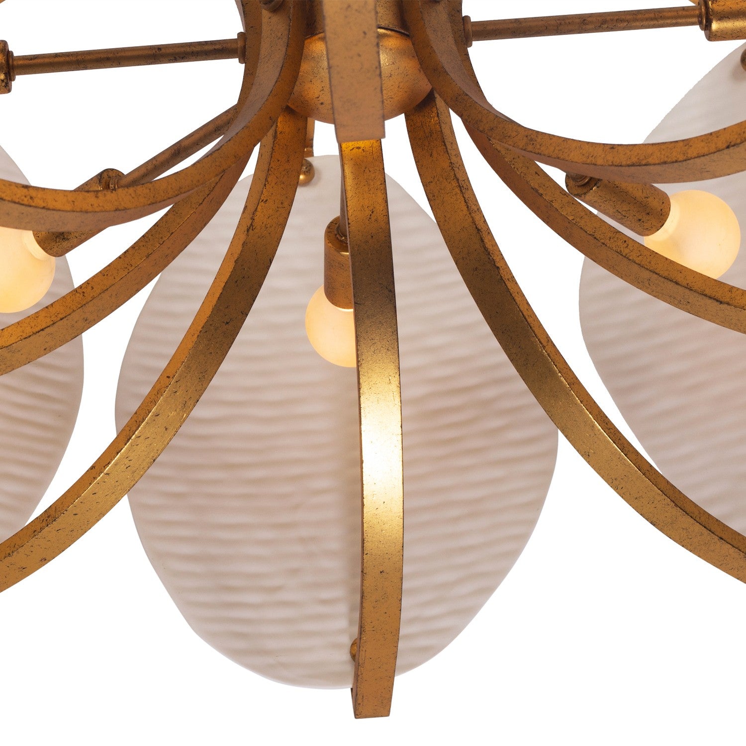 Kalco - 525456OL - Eight Light Pendant - ALIFORM - Oxidized Gold Leaf