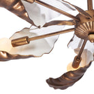 Kalco - 525556PABW - Six Light Chandelier - SPIRA - Pearlized Antique Brass W/ White