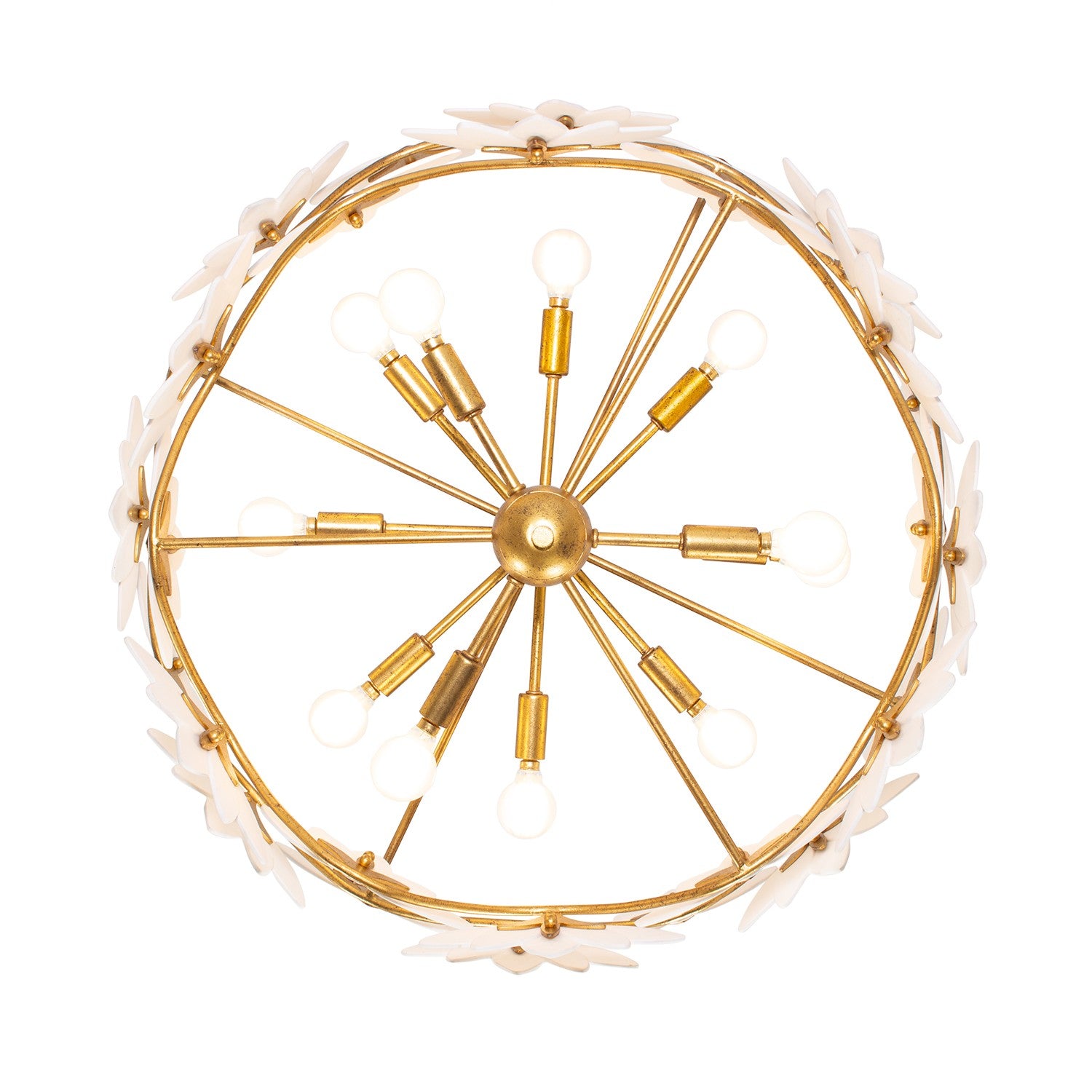 Kalco - 525656OL - 11 Light Chandelier - BLOOM - Oxidized Gold Leaf