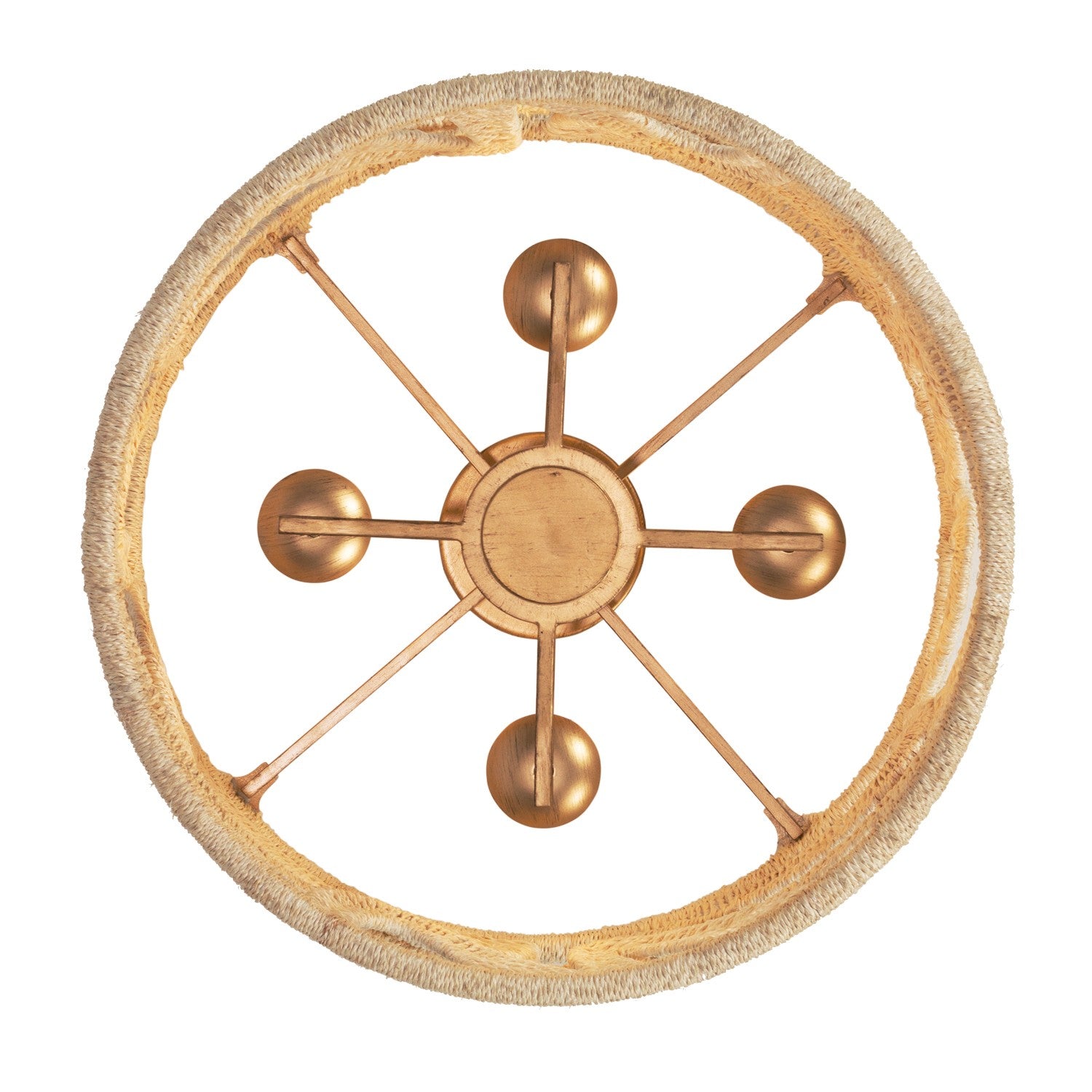 Kalco - 525745MGW - Four Light Semi Flush Mount - SOGA - Modern Gold And White