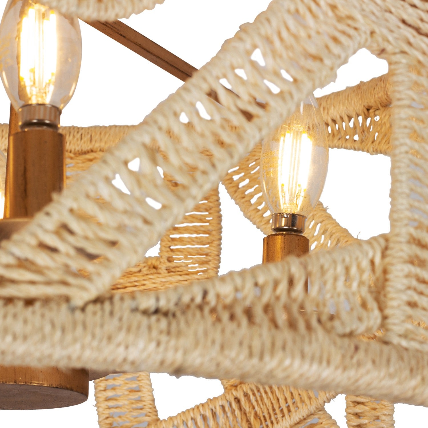 Kalco - 525745MGW - Four Light Semi Flush Mount - SOGA - Modern Gold And White