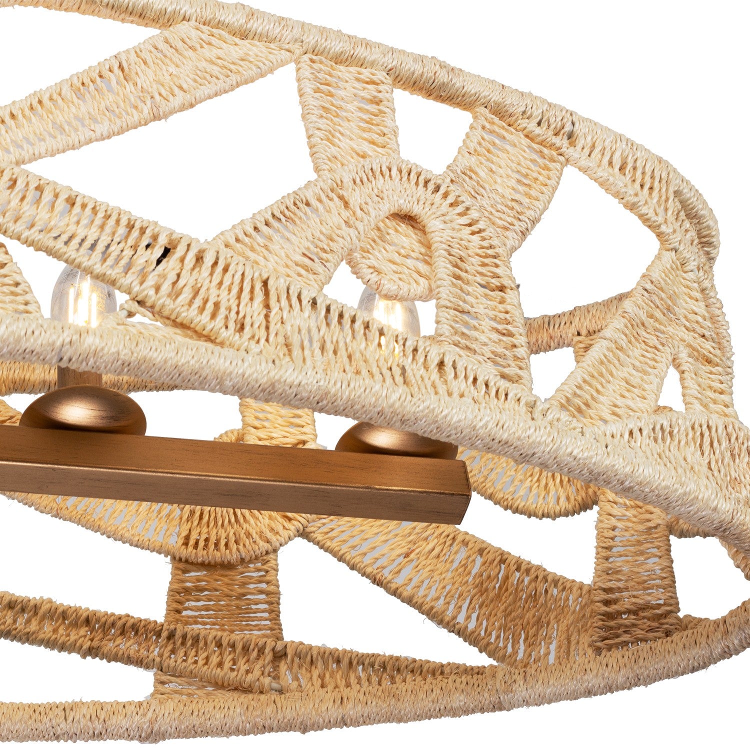 Kalco - 525761MGW - Six Light Island Pendant - SOGA - Modern Gold And White