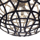 Kalco - 525855BTS - 13 Light Pendant - ENTICE - Matte Black / Tarnish Silver