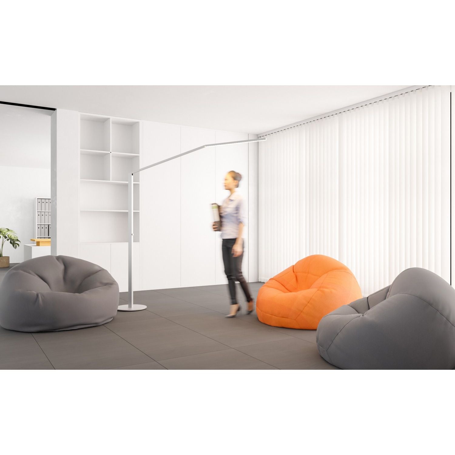 Koncept - ZBF6000-SW-MWT - LED Floor Lamp - Z-Bar Gen 4 - Matte White