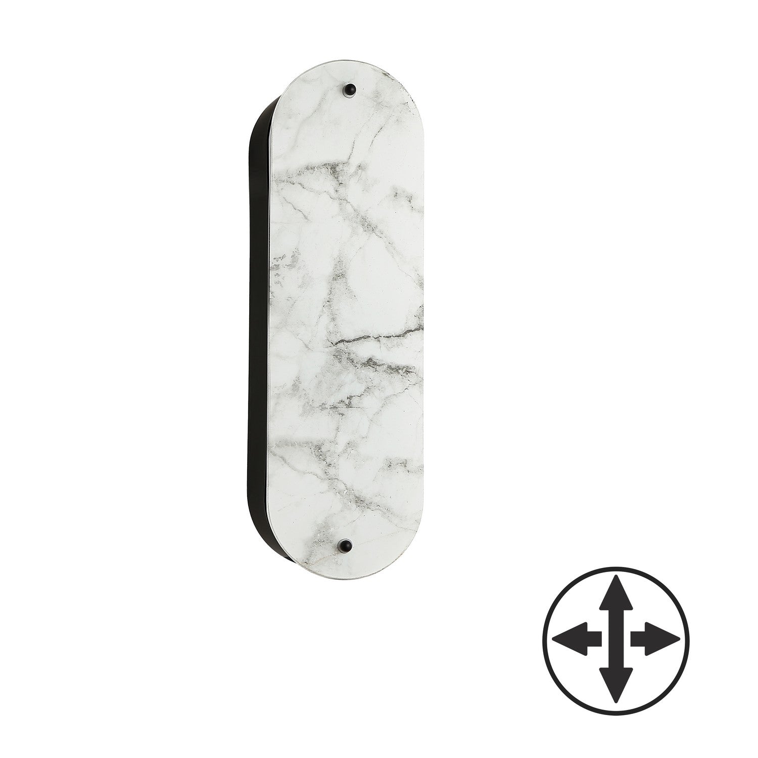 Dainolite Canada - PSC-162W-MB - Two Light Wall Sconce - Pascal - Alabaster