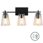 Dainolite Canada - WND-233W-MB - Three Light Vanity - Wenda - Clear