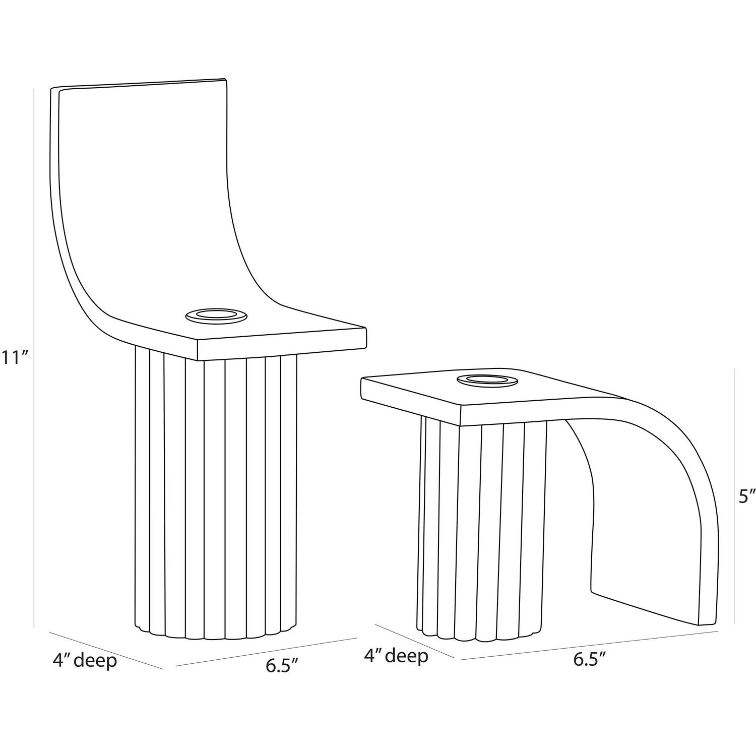 Arteriors - ACC03 - Candleholders, Set of 2 - Ivanna - Ivory