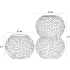 Arteriors - AVS13 - Vases, Set of 2 - Kayli - Egg Shell