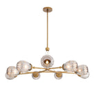 Arteriors - DLC38 - Nine Light Chandelier - Smyth - Smoke Luster