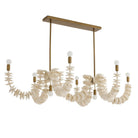 Arteriors - DLS16 - Eight Light Linear Chandelier - Kalama - Ivory