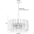 Arteriors - DMC34 - Eight Light Chandelier - Klaus - Clear
