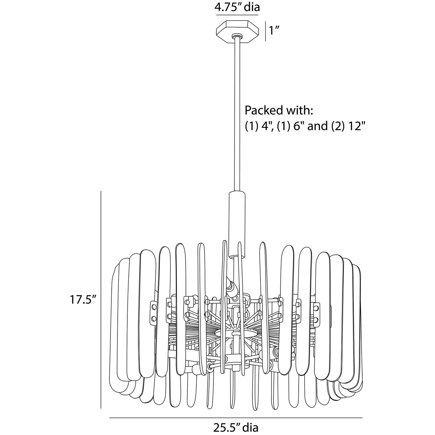 Arteriors - DMC34 - Eight Light Chandelier - Klaus - Clear