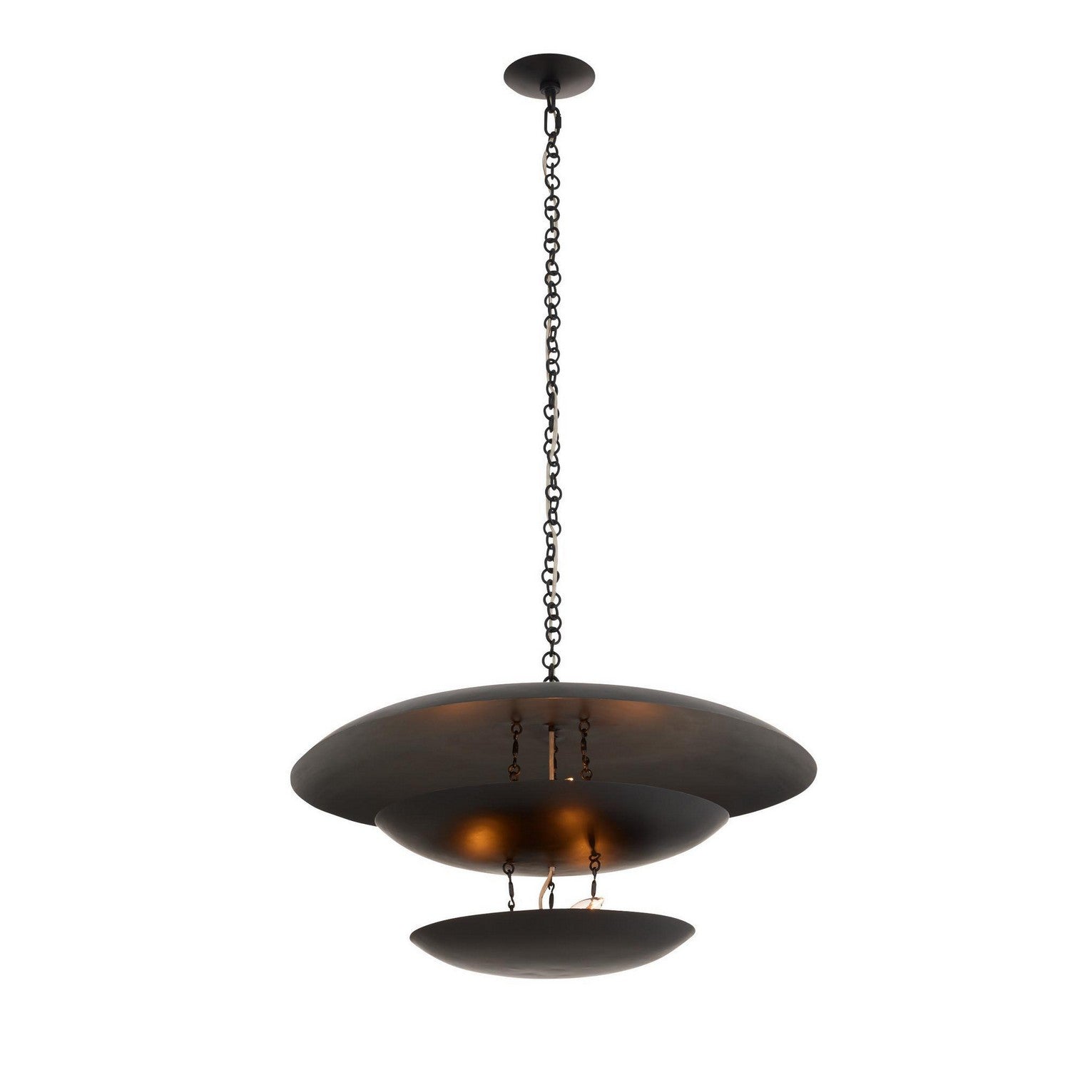 Arteriors - DMI25 - Six Light Chandelier - Florko - Blackened Iron