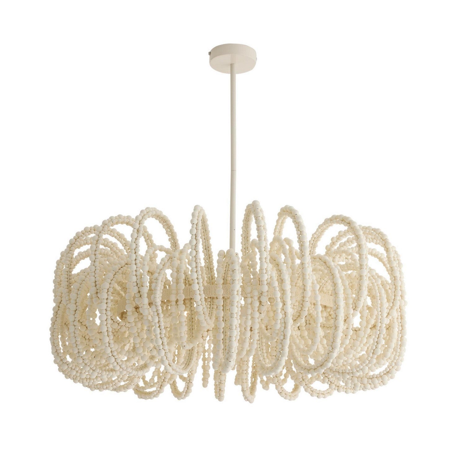Arteriors - DMS21 - Six Light Chandelier - Keely - White