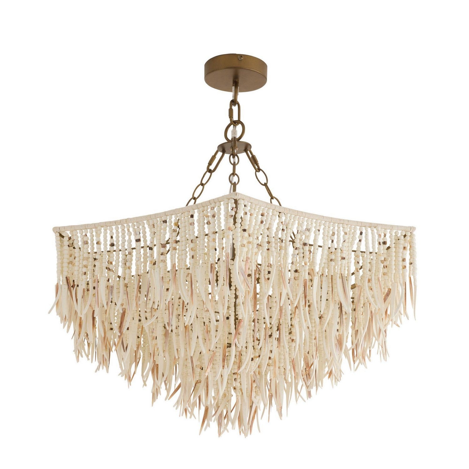 Arteriors - DMS22 - Six Light Chandelier - Josephine - Natural
