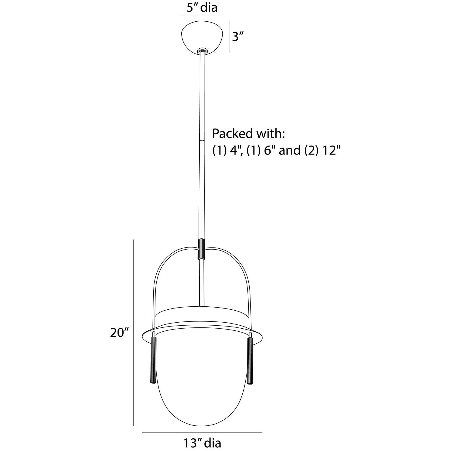 Arteriors - DPC19 - One Light Pendant - Kathleen - Frosted Smoke