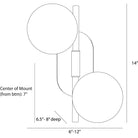 Arteriors - DWC61 - Two Light Wall Sconce - Julie - English Bronze