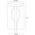 Arteriors - FAI22 - Accent Table - Knight - Ebony