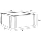 Arteriors - FCI25 - Cocktail Table - Kamira - Whitewash