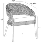Arteriors - FRS26 - Outdoor Dining Chair - Juri - Porpoise