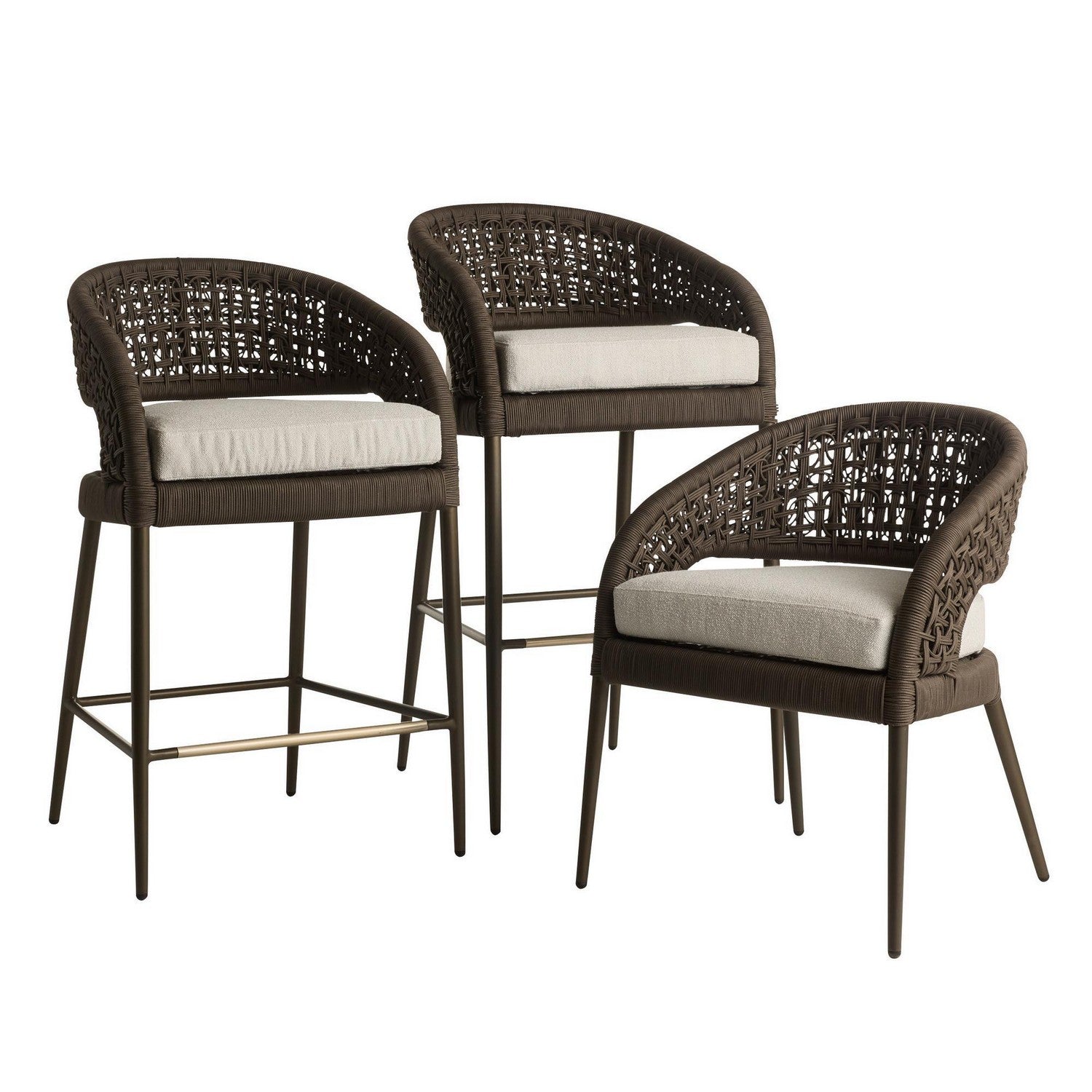 Arteriors - FSS10 - Outdoor Bar Stool - Juri - Porpoise