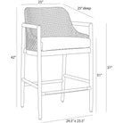 Arteriors - FSS12 - Outdoor Bar Stool - Chilton - Pearl