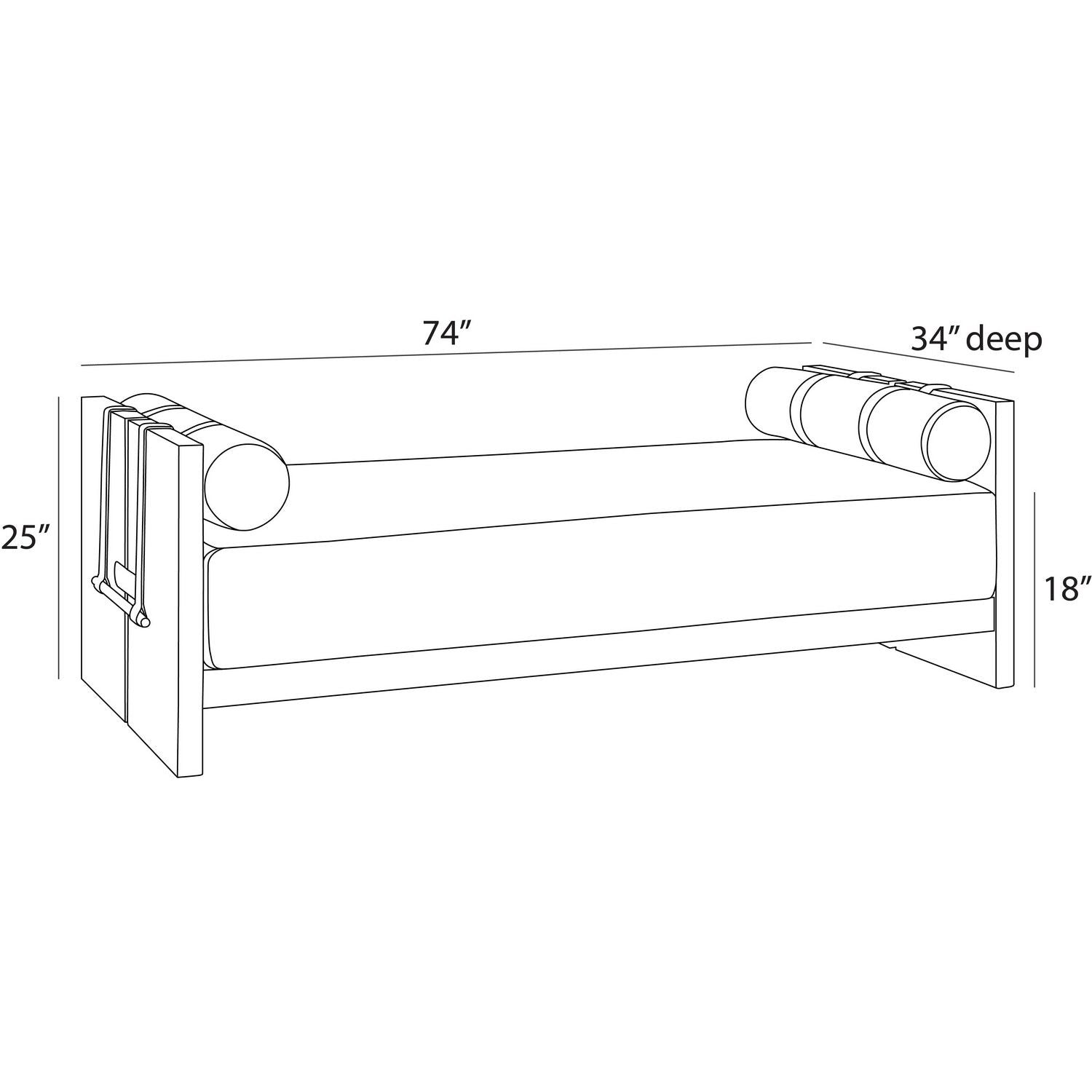 Arteriors - FTS02 - Outdoor Daybed - Dominic - Porpoise