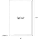 Arteriors - WMI85 - Floor Mirror - Jamie - Antiqued Aluminum