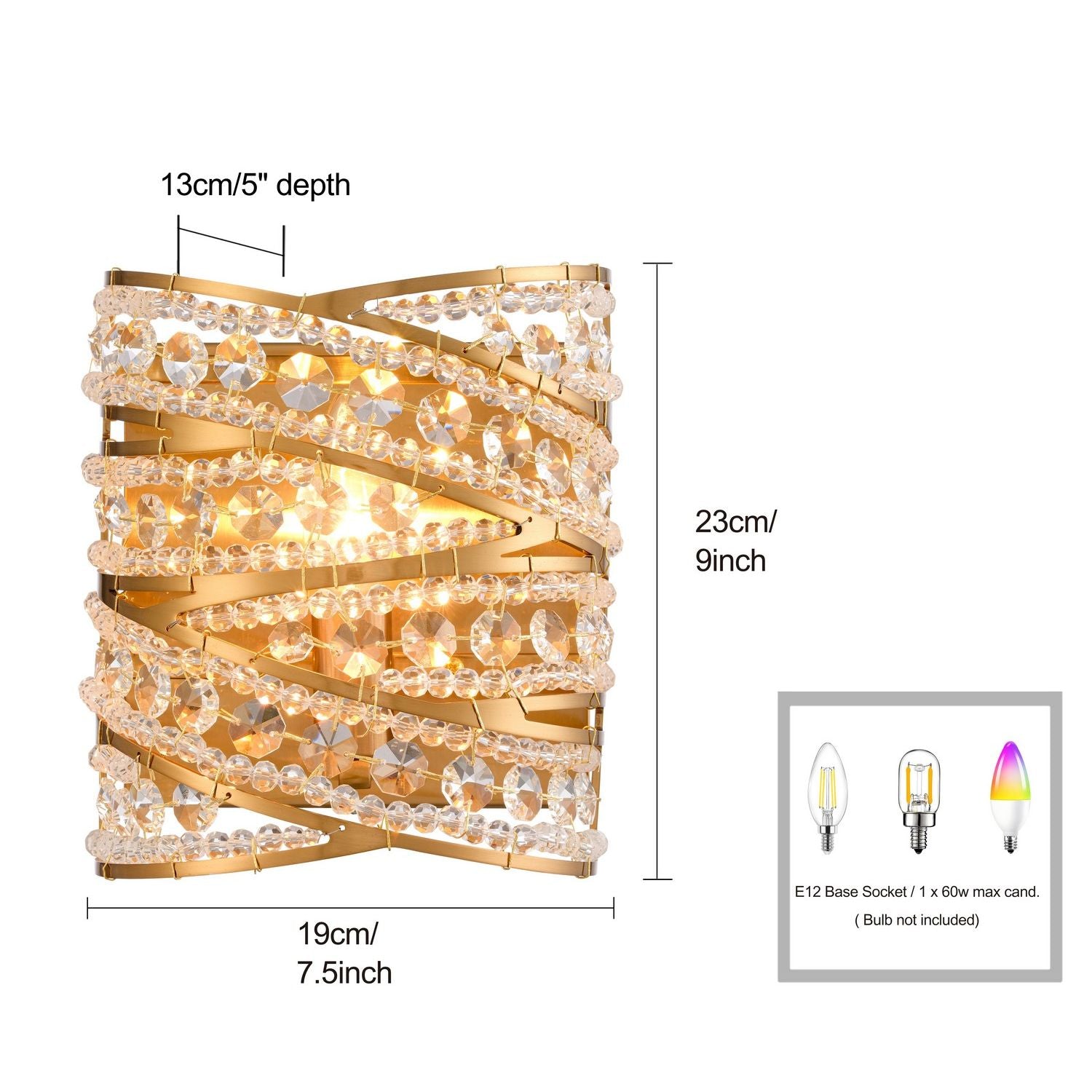 Arabela Lighting - 85238-1 - One Light Wall Sconce - Anastasia - Lacquered Gold
