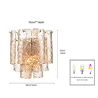 Arabela Lighting - 85264-2 - Two Light Wall Sconce - Fire and Ice - Lacquered Gold