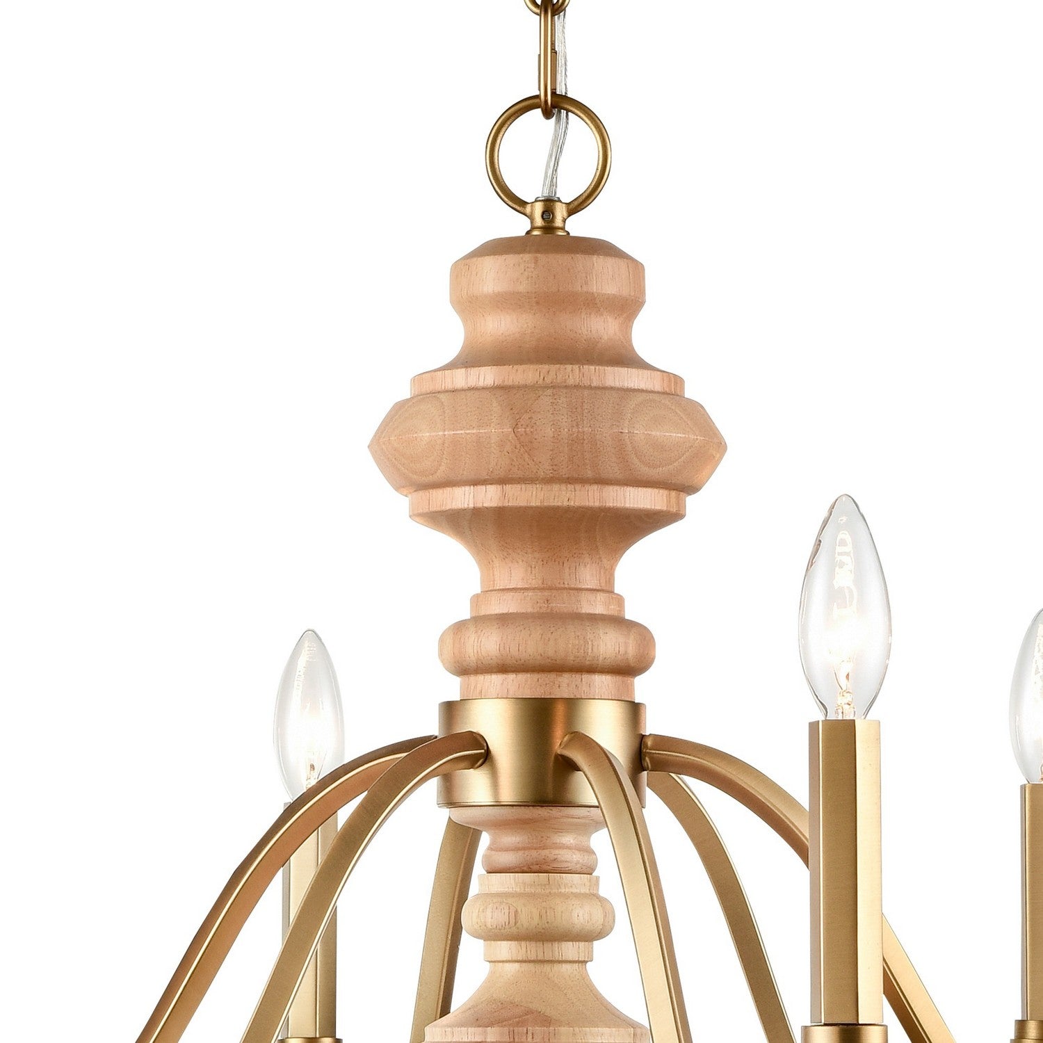 Arabela Lighting - 85142-9 - Nine Light Chandelier - French Country - Natural Brass