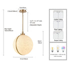 Arabela Lighting - 85222-1 - One Light Pendant - Lumis - Lacquered Gold