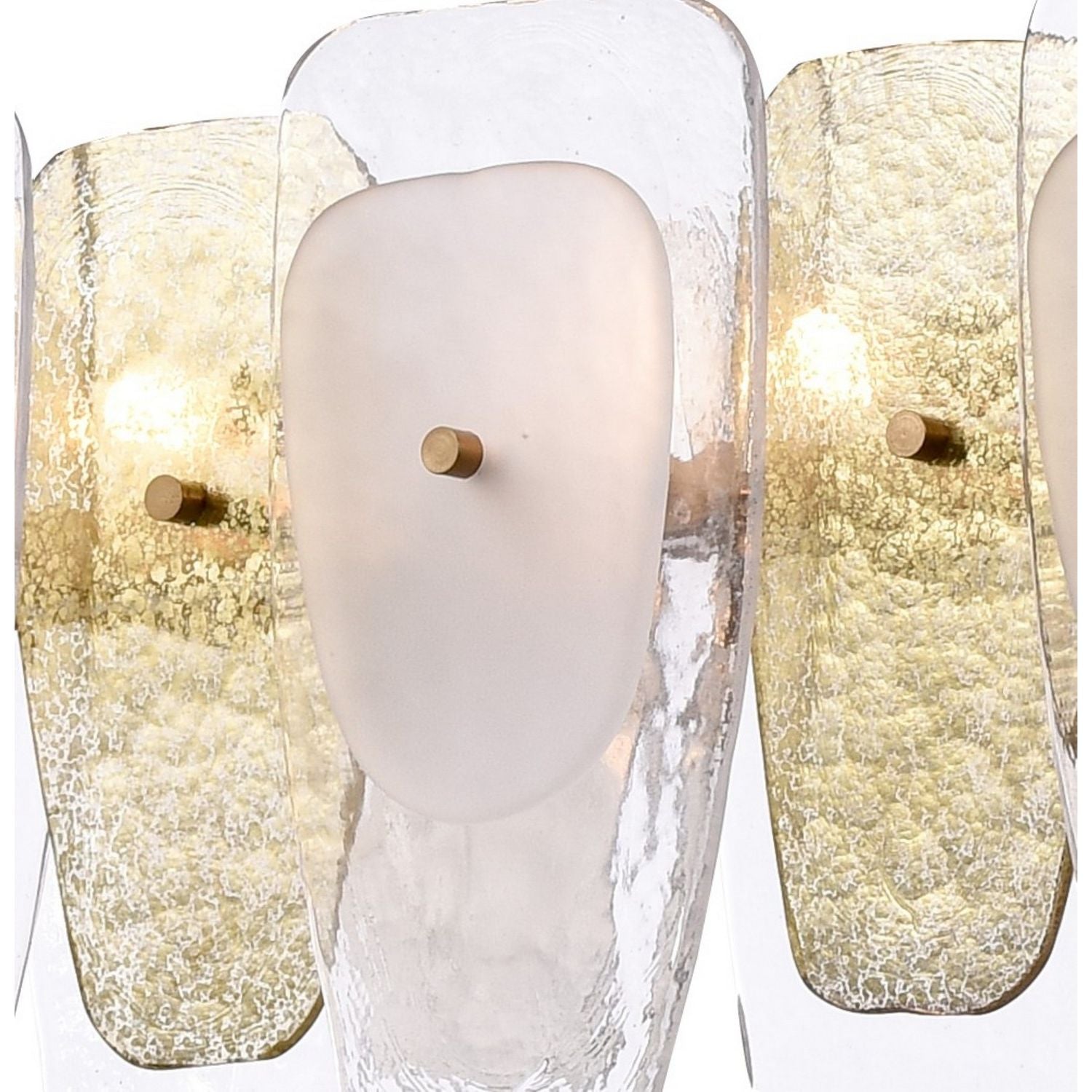 Arabela Lighting - 85203-6 - Six Light Linear Chandelier - Strata - Lacquered Gold