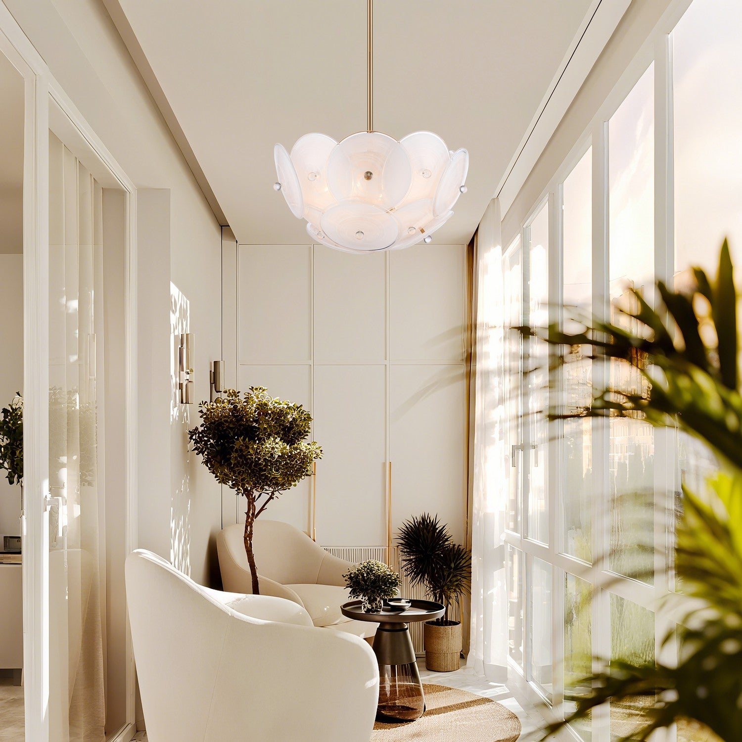 Arabela Lighting - 85123-6 - Six Light Pendant - Tallulah - Lacquered Gold