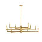 Arteriors - DLC43 - 12 Light Chandelier - Griff - Antique Brass