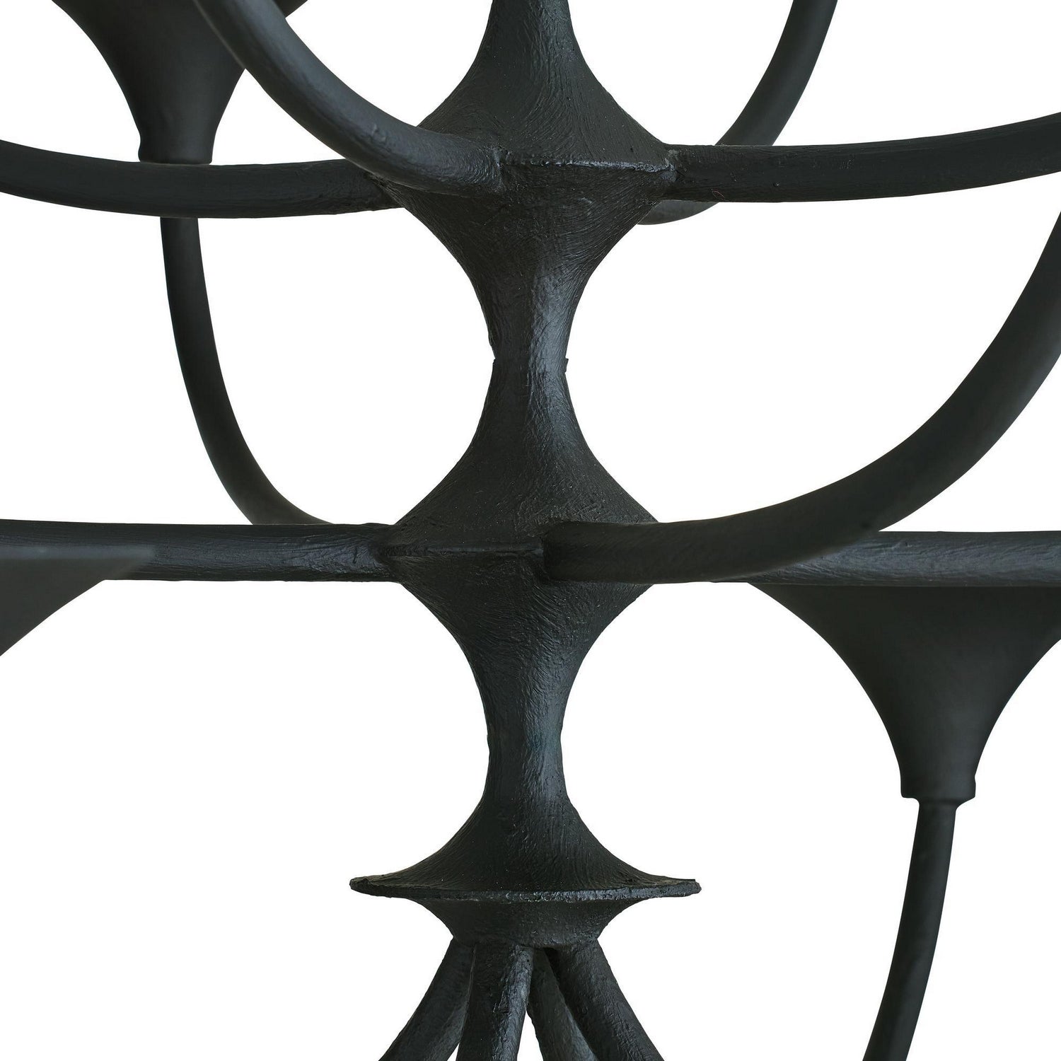 Arteriors - DLI09 - 12 Light Chandelier - Larkin - Black Gesso