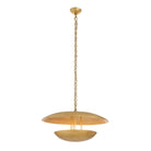 Arteriors - DMI27 - Three Light Chandelier - Florko - Gold Leaf