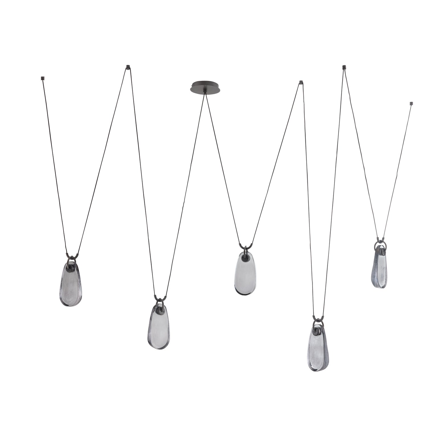 Arteriors - GADLC02 - LED Chandelier - Melt - Smoke