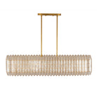 Kalco - 522661OL - Ten Light Linear Pendant - Fractal - Oxidized Gold Leaf