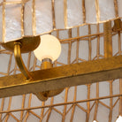 Kalco - 522661OL - Ten Light Linear Pendant - Fractal - Oxidized Gold Leaf