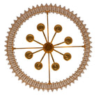Kalco - 522655OL - Eight Light Chandelier - Fractal - Oxidized Gold Leaf