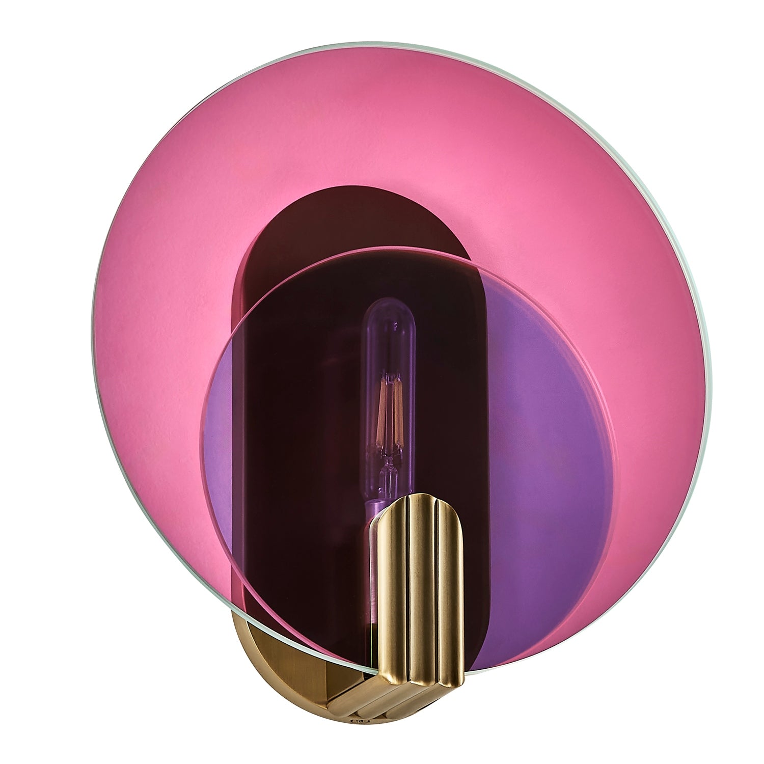 Kalco - 528521WB - One Light Wall Sconce - Optics - Winter Brass
