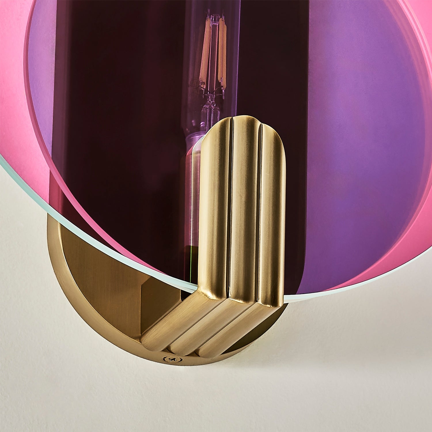 Kalco - 528521WB - One Light Wall Sconce - Optics - Winter Brass